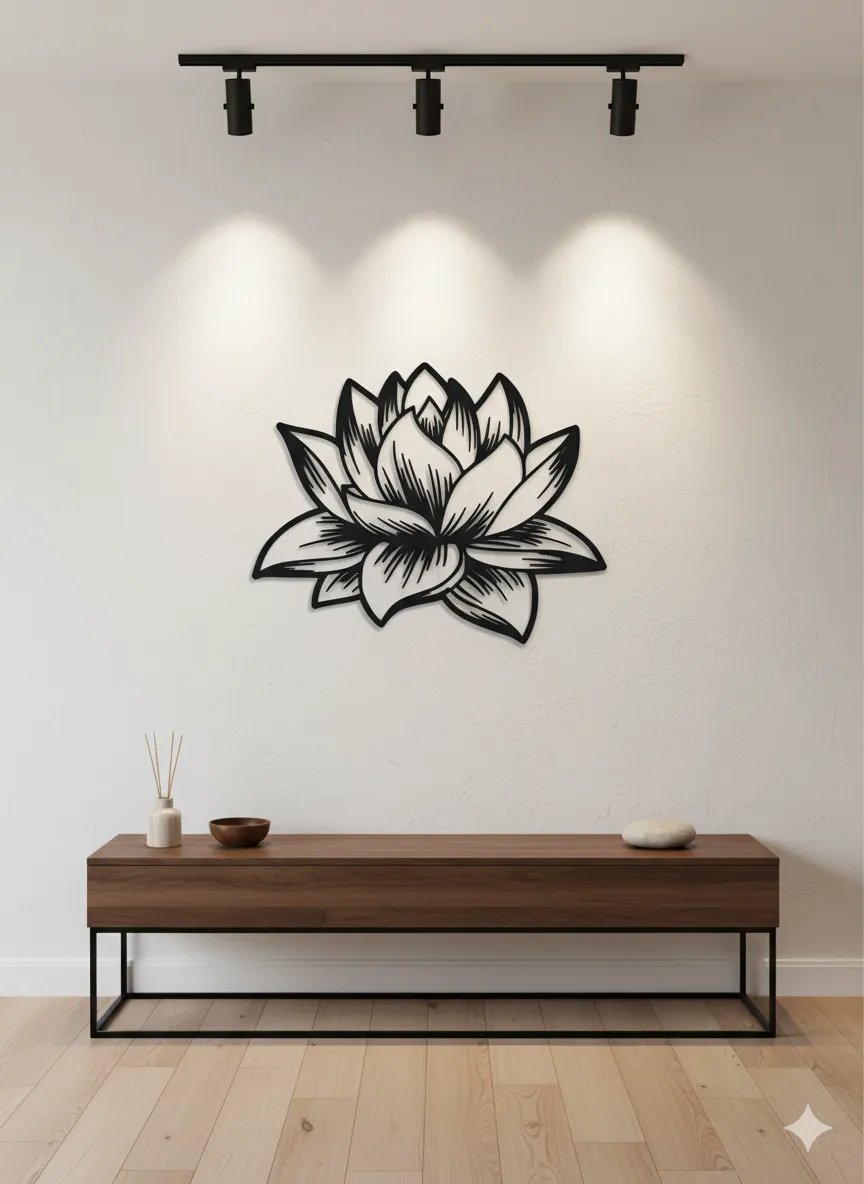 Cuadro Loto estilo 3d