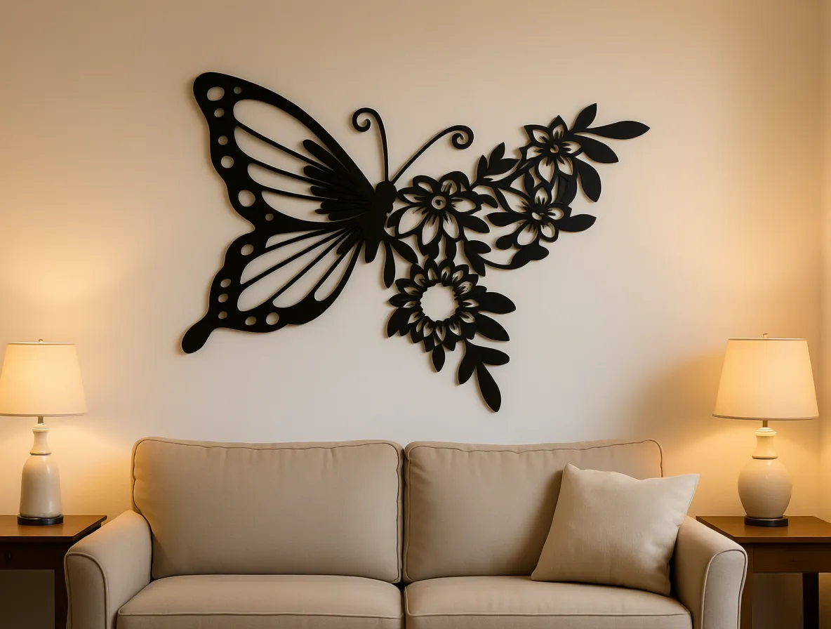 Cuadro Mariposa Floral