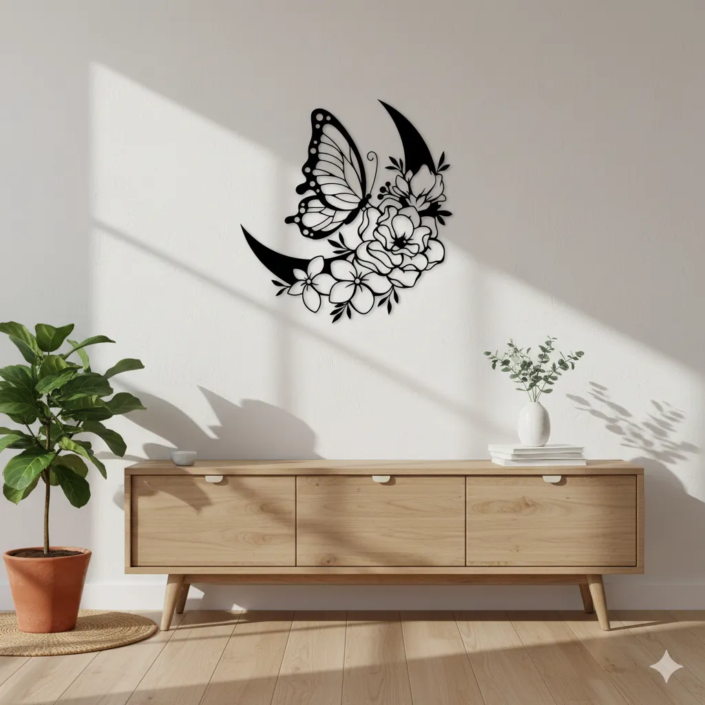 Cuadro Mariposa en Luna