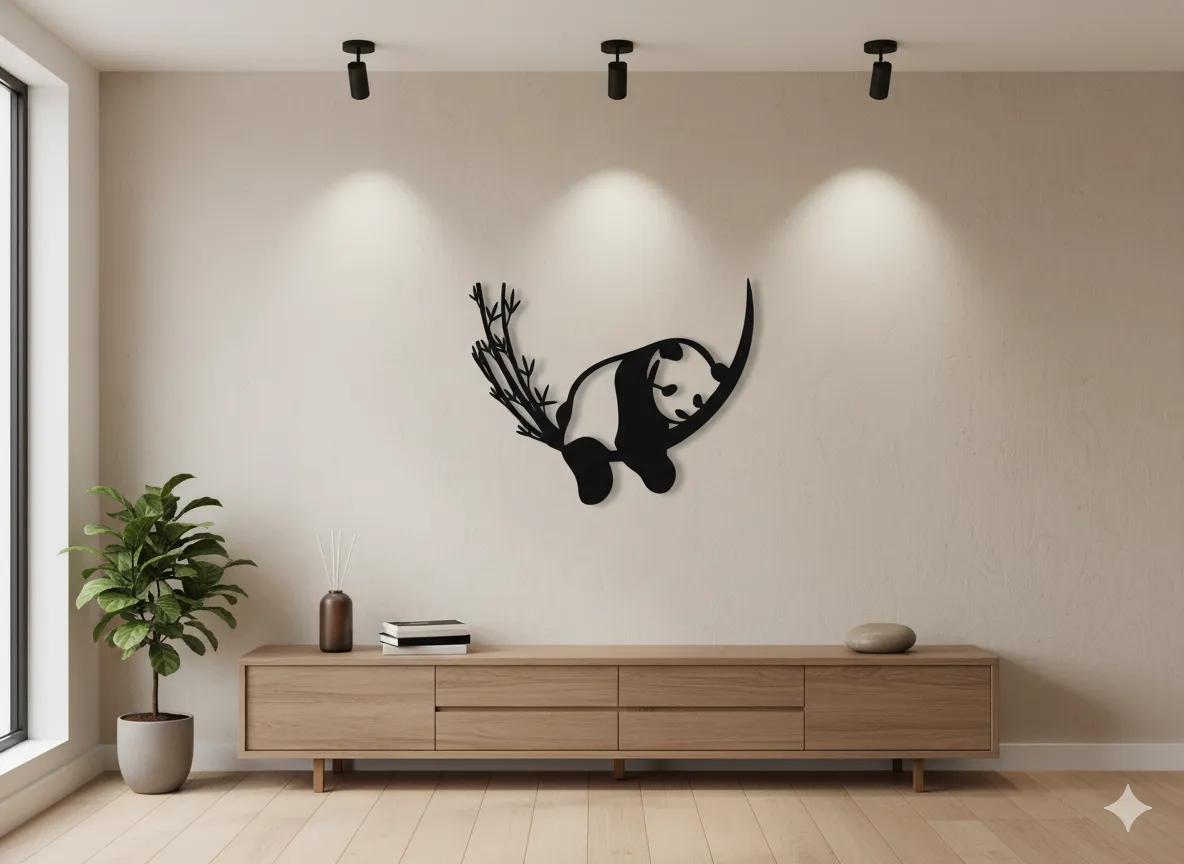 Cuadro Panda Minimalista